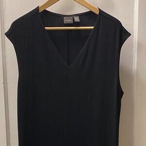 Chico's Travelers Black Dress Sleeveless Women's XLP Minimalist LBD
